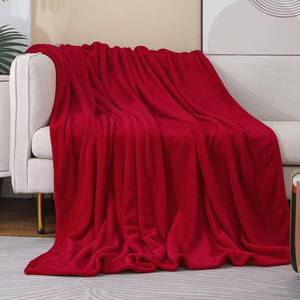 lot 5561 image: JIAHANNHA Red Throw Blanket Decorations Thin Fleece Blanket 50x60,Super Soft Cozy Plush Throw Blanket for Couch Sofa Bed,Warm and Lightweight Bed Blankets for Adults