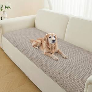 lot 5573 image: Sinotalent Dog Couch Cover Protector, Sofa Covers for Pets Washable, Non Slip Pet Couch Cover Waterproof, Furniture Covers for Pets, Dog Cover for Couch. (Brown, 30 x 82)