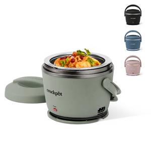 lot 6031 image: Crock-Pot Portable Electric Lunch Box 20-Ounce Food Warmer Moonshine Green  Ideal for Travel On-the-Go  Keeps Food Spill-Free Warm & Tasty  Dishwasher-Safe