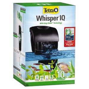 lot 6033 image: Tetra Whisper IQ Power Filter 10 Gallons, 105 GPH, with Stay Clean Technology