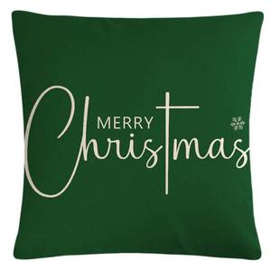 lot 6036 image: 7COLORROOM Green Christmas Throw Pillow Cover Merry Christmas Cushion Cover Farmhouse Happy Winter Holiday Decor Pillowcases 20��x 20��for Home Couch Patio