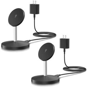 lot 6037 image: 2Pack Magnetic Wireless Mag-Safe Charger Stand,Long 6FT USB C Cable  USB C Charge Block  15W Apple Magsafe Wireless StationPad Fast Charging for iPhone 16 Pro16 Plus16 Pro Max15141312AirPods