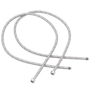 lot 6042 image: BATHLAVISH 40 Length Faucet Supply Lines 38 Comp x M10 Male Connector Line Braided Stainless Steel Nylon Sink Hose Extension for Bathroom Kitchen Faucet 2Pcs (1 Pair)