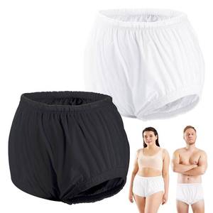 lot 6049 image: 2PCS Carer Adult Diaper Covers for Incontinence Noiseless Reusable Waterproof Underwear Designed to Go On Top ofTogether with Diapers & Briefs as Added Leak Resistance Pull-On-Cover Pant