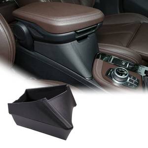 lot 6051 image: YIWANG Car Center Armrest Storage Box Container Tray for X1 F48 2016-2019, for X2 F47 2018 2019 Left Hand Drive (Black)