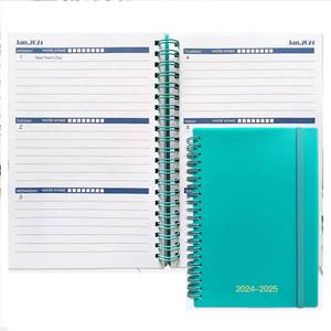 lot 6060 image: Cheneyboo Planner 2024-2025 - Monthly Weekly Daily Planner 2024-2025, April 2024- June 2025 Planner 15 Month Planner, 5.2x7.5 Spiral Bound, Green 4 Pack