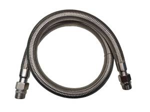 lot 6065 image: Industrial Grade Compressor Jumper Hose, 34 NPT Male x 48 Length, 750°F��450 PSI��Both Sides Fittings Rotate Freely��Flexible Whole body Stainless Steel Metal Hose