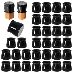 lot 6067 image: 32 Pcs Chair Leg Protectors for Hardwood Floors, Silicone Felt Furniture Leg Cover Pad for Protecting Floors from Scratches and Noise, Smooth Moving, Large(Fit Round Diameter��1-516 to 2)