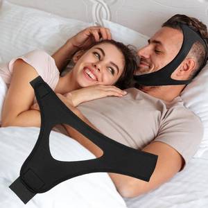 lot 6068 image: Anti-Snore Chin Strap Devices, Chin Strap for Sleeping Comfortable Snoring Solution, Breathable and Adjustable for Men and Women - Black11