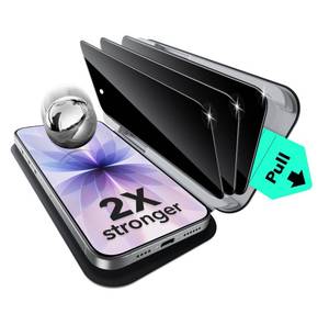 lot 6090 image: ESR 3 Pack for iPhone 17 iPhone 16 Pro Privacy Screen Protector, Military Grade Shatterproof, 9H Hardness, Anti-spy Tempered Glass with UltraFit Tray