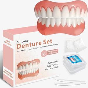 lot 6094 image: Dentures for Women and Men, Silicone Dentures Upper and Lower