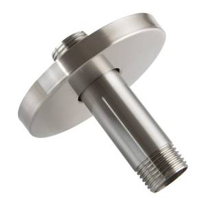 lot 6109 image: Straight Shower Arm with Flange, Ceiling Mount 3 Inches Rain Shower Head Arm Extension Replacement with Anti-Scratch Escutcheon Plate, DOLGABA Brushed Nickel