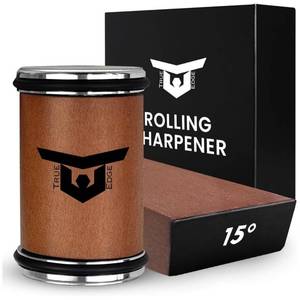 lot 6147 image: Rolling Knife Sharpener Tool Kit, Kitchen Knife Sharpener with Diamonds and Ceramic, Sharpener Kit offer 15° & 20° Magnetic Angles, Hunting knife Sharpener for Kitchen Gadgets & Gifts