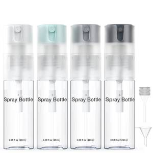 lot 6204 image: Bomeiyi 4 Pack Refillable Spray Bottle, Reversible Small Empty Spray Bottle with Fine Mist, Leak Proof - for Cleaning Solutions, Mosquito prevention, Face & Hair Mist - 4pk 0.68 OZ  20 ML