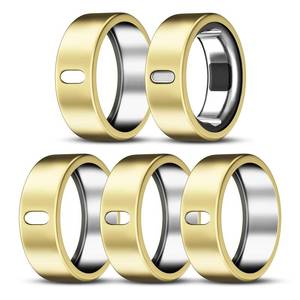 lot 6206 image: ZOOROO 5 Pack Cover Compatible with Oura Ring Gen 4Oura Ring Gen 33 Horizon, Surport Charging with Cover on, Anti-Scratch TPU Protector for Women Men (Gold5, Size 9)