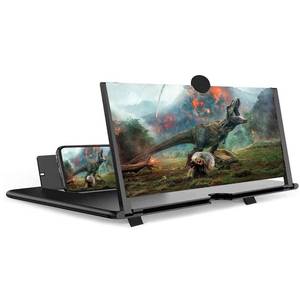 lot 6222 image: 18 Inch Smartphone Screen Magnifier 3D HD Foldable Amplifier Phone Stand with Adjustable Angle Gift for Mom Dad Family Portable Universal Enlarger Movies Gaming Video