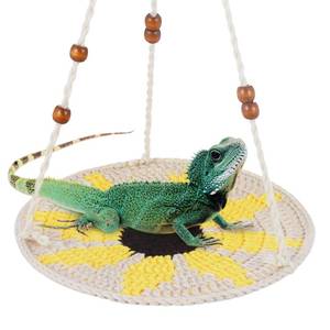 lot 6229 image: Jspupifip Reptile Hammock,Bearded Dragon Accessories for Habitat Leopard Gecko Tank Accessories Small Lizard Cage Bed Hanging Hammock Pet Platform Carrier for Chameleon Birds Rats Gecko Iguana