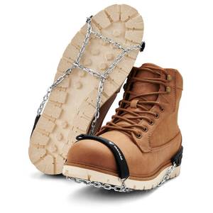 lot 6230 image: Yaktrax Quick Chains Traction Cleats - 360-Degree Grip on Snow, Ice, & Multi-Terrain Surfaces - Abrasion & Rust Resistant - Unisex, Medium