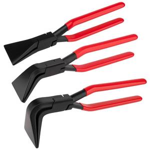 lot 6235 image: Jiimee 3pcs Hand Seamers Sheet Metal Tools, Bending Pliers Set with Straight, 45 and 90 Degree Heads, 60mm Jaw Width Bender Pliers Set for Bending and Flattening Sheet Metal