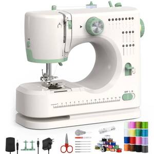 lot 7465 image: Sewing Machine for Beginners,Double Needle Sewing Machine for Adults,16 Strings of Weaving Dreams,Adjustable Sewing Speed,Suitable for Daily Sewing at Home.(Crazyboy-New)