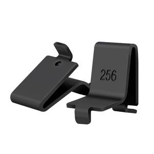 lot 8083 image: Lenink 256P-ZC Adjustable Pilaster Shelf Clip, 28 Pcs Black Shelving Brackets Clips for Metal and Wood Shelving