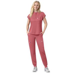 lot 8102 image: Eipnare Scrubs Set for Women Medical Uniform Nurse Suit, Anti-Wrinkle Scrub Top Jogger Pant&11 Pockets,4 Way Stretch Workwear