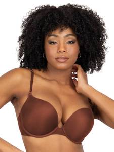 lot 8104 image: Smart & Sexy Womens Underwire Push-Up Bra in Chocolate