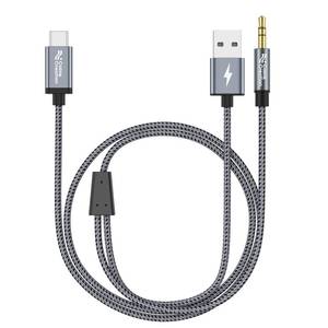 lot 8111 image: CableCreation USB C to 3.5mm Audio Cable with USB Charging Cable, Car Aux Cable, Type C to Aux Jack Headphone Car Stereo with 18W Charge for iPhone 16 15 Pro Max Plus, Galaxy S24S23, Pixel 987