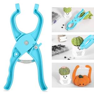 lot 8124 image: Roamall Safety Eye Tool - Safety Eye Snapper Tool for Attaching Eyes 5-30mm Crochet Tools for Amigurumi Crochets Stuffed Animal Crafts Doll Making Supplies Blue