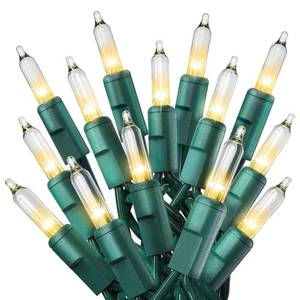 lot 8125 image: PREXTEX 100 Count Clear Christmas Lights - 20 ft Ultra Bright String Lights with Green Wire for Indoor and Outdoor Use, Christmas Trees, Holidays, Patios and Garden