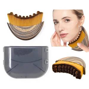 lot 8164 image: 12 PCS Lymphatic Contour Face Brush for Sculpting �� Anti-Puffiness, Detox & Lift, Improves Skin Glow & Absorption (1 Pcs Contour Face Brush)