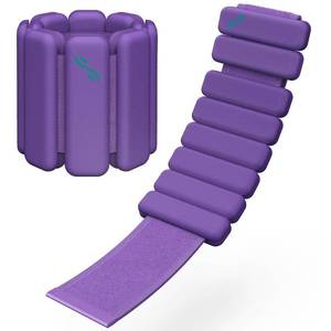 lot 8165 image: Sportneer Wrist & Ankle Weights for Women Men - 1 Pair (1 lb2 lb Each)  Adjustable Weighted Bracelet Silicone Bangles for Yoga, Dance, Pilates, Cardio, Aerobics, Gym, Pool Exercises and Jogging (Punk Purple, 1 LB x 2)