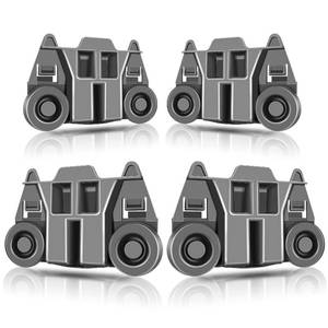 lot 8195 image: 4 Packs W10195417 UPGRADED Dishwasher Wheels Lower Rack For kenmore whirlpool kitchen aid,Dishwasher Wheels Replaces Dish Rack Part Number AP4538395, PS2579553,WPW10195417, AH2579553, EA2579553