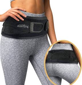 lot 8201 image: Vriksasana Posture Sacroiliac Hip Belt for Women and Men That Alleviates Sciatic, Pelvic, Lower Back, Leg and Sacral Nerve Pain Caused by Si Joint Dysfunction Trochanter Brace (Regular, Black)