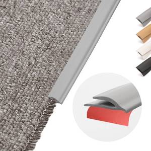 lot 8224 image: Flexible PVC Carpet Edge Trim Strip, Self Adhesive, Cuttable Carpet & Floor Transition Strip from Carpet to Tile, Waterproof Edging for Rugs & Mats, High Traffic Safety,for Carpet Thickness Within 5mm