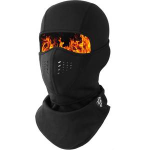 lot 8229 image: WTACTFUL Balaclava Ski Mask for Men Neoprene Fleece Face Mask Men Cover for Women Cold Weather Winter Warm Breathable Windproof Thermal Ski Masks for Skiing Snowboarding Snowmobile Motorcycle Black