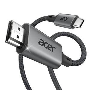 lot 8238 image: acer USB C to HDMI Cable for Home Office 6.6FT (4K60Hz), Thunderbolt 43 Compatible, High-Speed Type C to HDMI 2.0 Braided Cord for MacBook, iPhone 1716 ProMax, iMac, iPad Pro, Galaxy S25, Surface