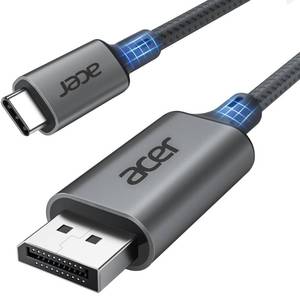lot 8261 image: acer USB C to DisplayPort Cable 6.6 FT (4K60HZ 2K165Hz), Type-C to DisplayPort Cord (Sturdy Aluminum, Plug & Play) Thunderbolt 345 Compatible with MacBook ProAir, iPhone 16 ProMax, XPS, Surface