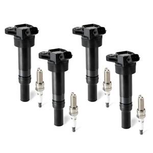 lot 9137 image: DEEGOOLY 4PCS UF651 Ignition Coils Pack & Iridium Spark Plugs Compatible with Hyundai for Kia Elantra Tucson Forte Soul 2011-2019 1.8L 2.0L L4 Replace OE C1804 273002E000 273012E000