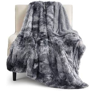 lot 9142 image: Bedsure GentleSoft Fluffy Fuzzy Faux Fur Throw Blanket for Couch, Soft Sherpa Fleece Cozy Gifts for Women, Plush Bed Blanket Christmas Room Decor for Men, Thick Warm Minky Teen Gifts Winter Bedding