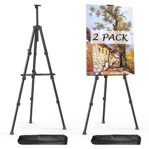lot 11067 image: Easels for Painting Canvas, Aredy 66 Art Easel for Drawing, Portable Painting Easel Stand, Metal Table Top Easel (2 Pack)