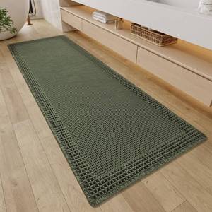 lot 11070 image: RESARE Christmas Waffle Bathroom Runner Rugs, Super Absorbent Bath Mat Non Slip Washable Quick Dry, Upgraded Ultra Soft Boho Bath Rugs with Tassels for Bedroom Laundry Room, 2x6(24x72), Green