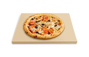 lot 13383 image: Arcedo Pizza Stone for Oven and Grill 15 x 12 Inch, Rectangular Baking Stone for Bread, Heavy Duty Ceramic Pizza Pan, Thermal Shock Resistant Safe for Bread, Pies and More