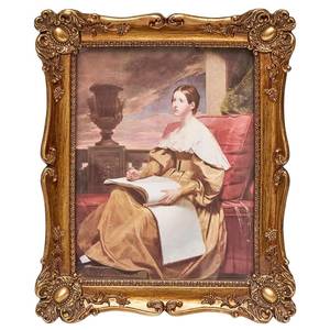 lot 13432 image: JANDERART Vintage Picture Frame 8x10 Inch, Ornate Antique Photo Frames with Glass Front, Baroque Design, Tabletop & Wall Hanging, Photo Gallery, Gold