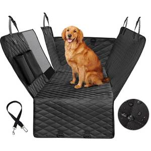 lot 13435 image: Vailge Dog Car Seat Cover for Back Seat, 100% Waterproof Back Seat Pet Cover for Dogs with Mesh Window, Scratch Prevent Antinslip Dog Hammock for Car
