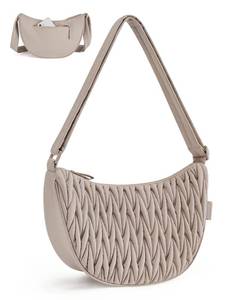 lot 14030 image: BAGSMART Crescent Crossbody Bag for Women Men Trendy, Medium Crossbody Hobo Bag with Adjustable Strap and Inner Pockets