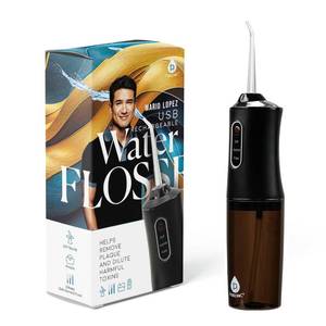 lot 14071 image: PURSONIC Mario Lopez Rechargeable Water Flosser - 360° Cordless Water Flossers for Teeth and Gum Massage - 7.5ounce Tank Water Dental Flosser with 3 Modes