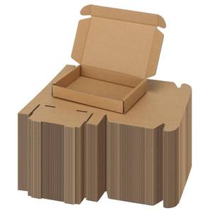 lot 19301 image: PHAREGE 6x4x1 Inch Shipping Boxes 100 Pack Brown, Tab Lock Tuck Top Mailer Boxes for Packaging Small Business, Cardboard Gift Boxes for Wrapping Mailing Present