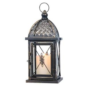 lot 19320 image: NEEDOMO 14.4 Outdoor Lantern, Large Vintage Lanters Decorative Indoor with Clear Glass, Metal Candle Lantern Decor for Home, Table, Patio, Front Porch, Rustic Farmhouse Wedding Shelf