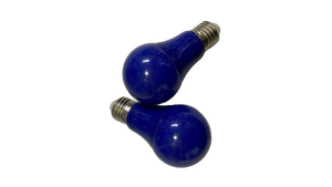 lot 20305 image: Blue LED Light Bulbs E26 Base - Set of 2